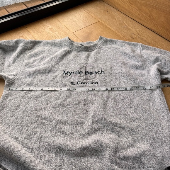 VINTAGE  EXIST SPORTS LINE WHITE & GREY MYRTLE BEACH SWEATER - XL - Picture 5 of 13